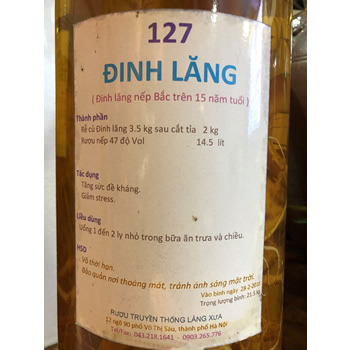 Đinh lăng 15 năm số 127