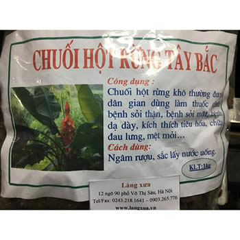 Chuối hột rừng nguyên quả khô